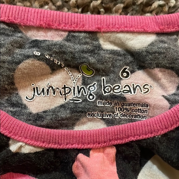 Jumping Beans Black Dress with Heart Pattern - Picture 5 of 6